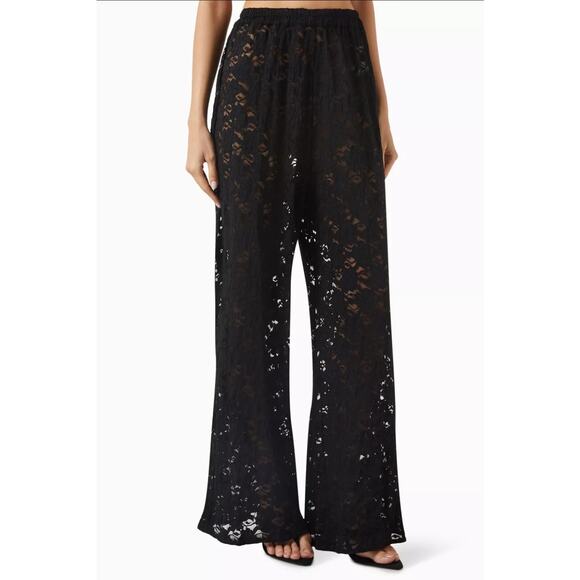 Nwt Dissh Loula Black Lace Pants Size 8 - Picture 1 of 6